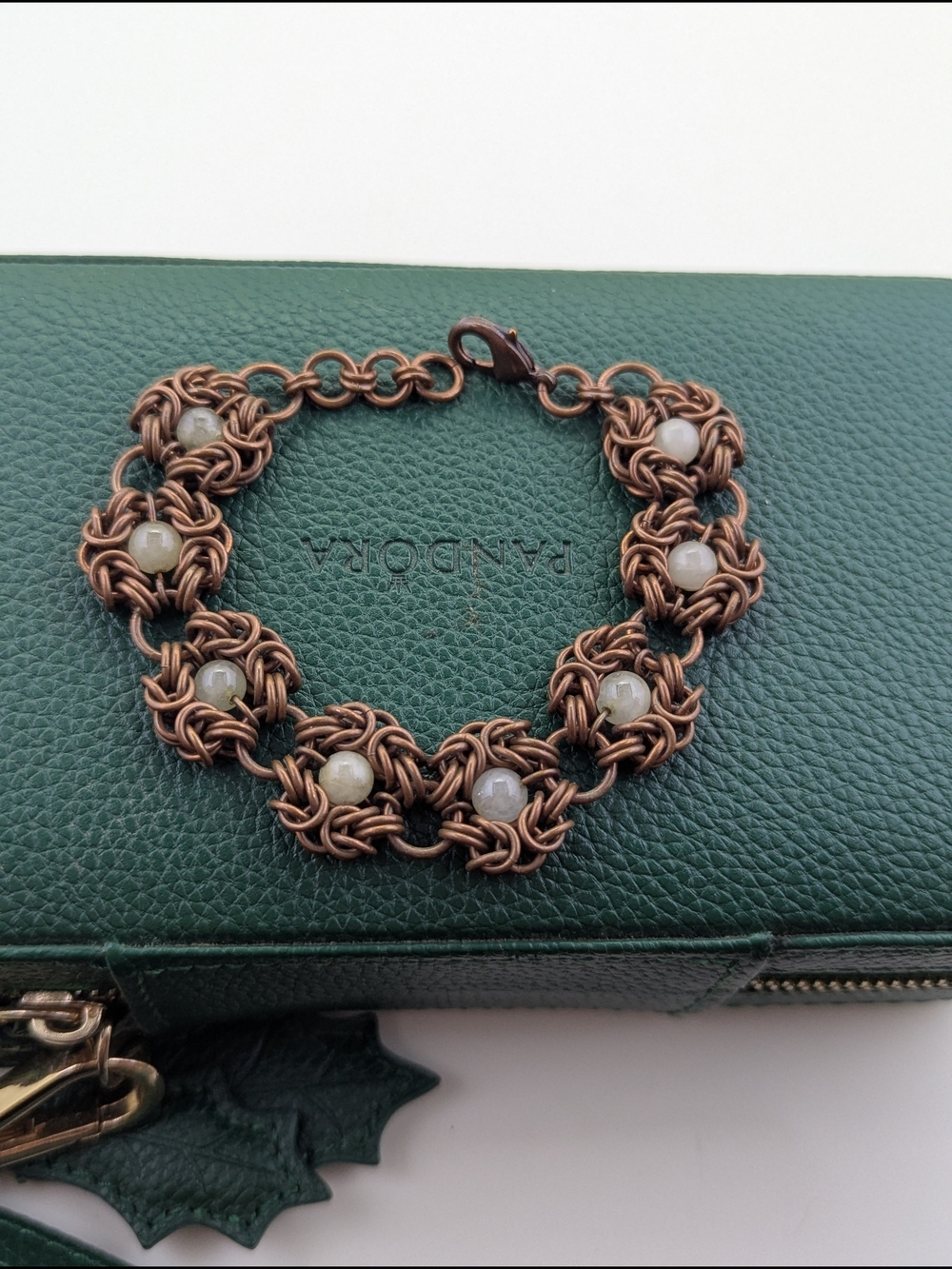 ✨ Handcrafted Copper Chainmaille Bracelet ✨ - Picture 2 of 3